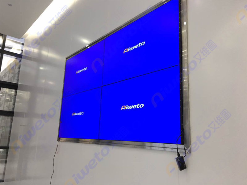 艾維圖46寸拼接屏+55寸觸摸一體機(jī)展廳應(yīng)用:溫州生能新能源科技